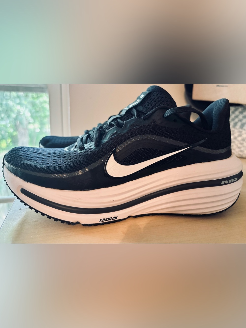 Like new Nike Women’s Black and White Cushlon Winnflo 12 Running Sneakers